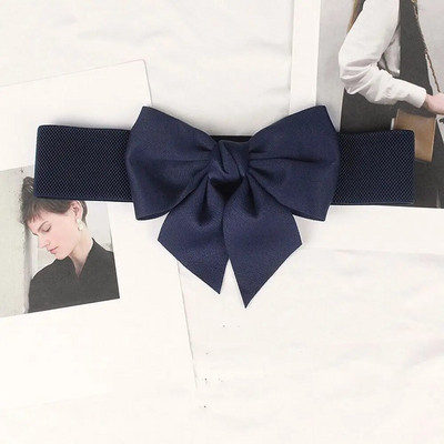 Novi elegantni elastični pojasevi s velikom mašnom za žene Haljina sa širokim pojasom sa strane Ženske traperice Hlače s pojasom Jednostavan ukras