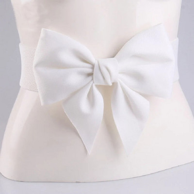 Novi elegantni elastični pojasevi s velikom mašnom za žene Haljina sa širokim pojasom sa strane Ženske traperice Hlače s pojasom Jednostavan ukras