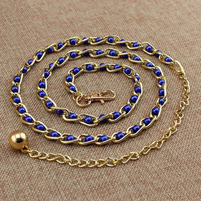 Auksinė sidabrinė metalinė grandinėlė moteriška diržo juosmens grandinėlė Suknelė Džinsai Šaunios mergaičių juostos priedai Kūno grandinėlė Moteriški kūno papuošalai