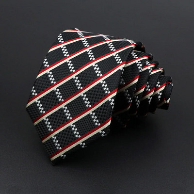 Kravata za muškarce Jacquard prugasta karirana paisley plava crvena kravata poliester muška uska kravata uski smoking odijelo košulja dodatak poklon