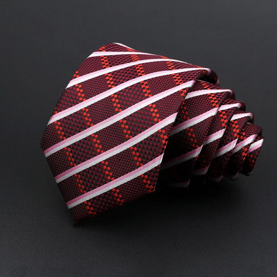 Kravata za muškarce Jacquard prugasta karirana paisley plava crvena kravata poliester muška uska kravata uski smoking odijelo košulja dodatak poklon