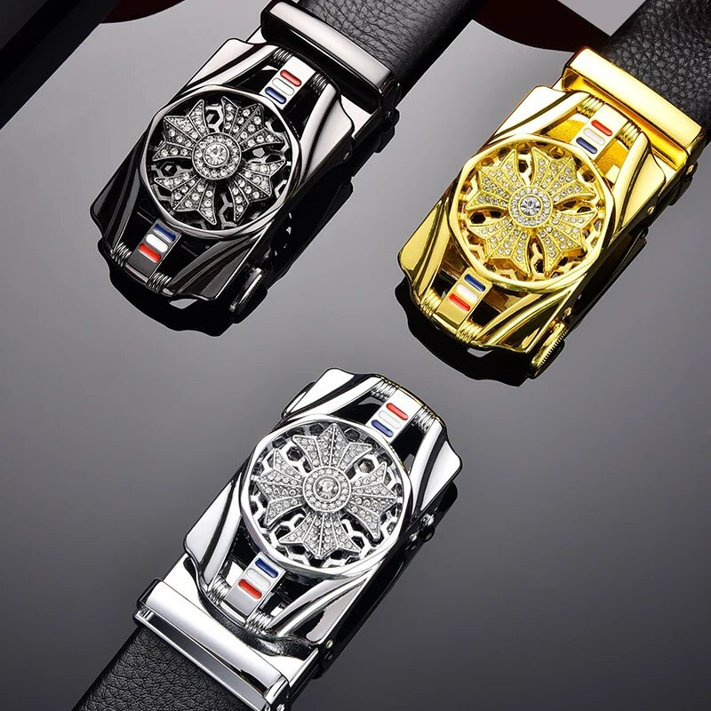 Muški remen Kožni remeni s automatskom kopčom Lucky Rotating Luksuzni modni vrhunske kvalitete Klasični kineski zodijak