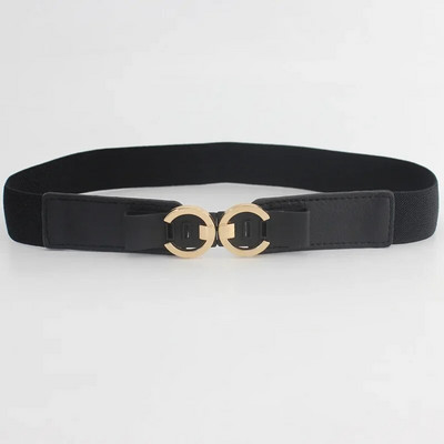 Sieviešu šaura josta kleitām Sieviešu modes elastīgas jostas vidukļa jostas siksniņa, piemērota jostasvietai no 68 cm līdz 100 cm