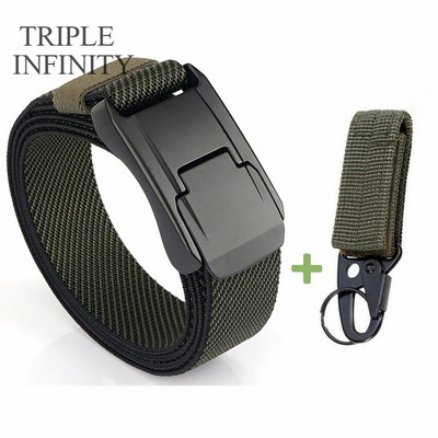 Elastični remen za traperice za muškarce Metalna kopča za obuku Radni taktički remen Udoban visokokvalitetni muški remen Pojas za muškarce Poklon