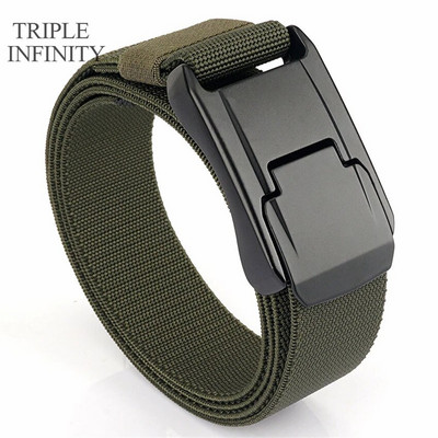 Elastični remen za traperice za muškarce Metalna kopča za obuku Radni taktički remen Udoban visokokvalitetni muški remen Pojas za muškarce Poklon
