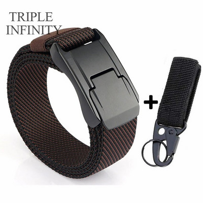 Elastični remen za traperice za muškarce Metalna kopča za obuku Radni taktički remen Udoban visokokvalitetni muški remen Pojas za muškarce Poklon
