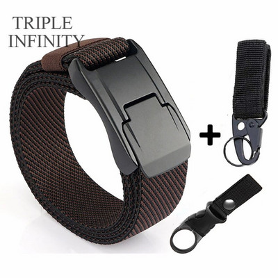 Elastični remen za traperice za muškarce Metalna kopča za obuku Radni taktički remen Udoban visokokvalitetni muški remen Pojas za muškarce Poklon