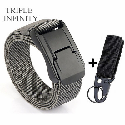 Elastični remen za traperice za muškarce Metalna kopča za obuku Radni taktički remen Udoban visokokvalitetni muški remen Pojas za muškarce Poklon