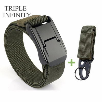 Elastični remen za traperice za muškarce Metalna kopča za obuku Radni taktički remen Udoban visokokvalitetni muški remen Pojas za muškarce Poklon