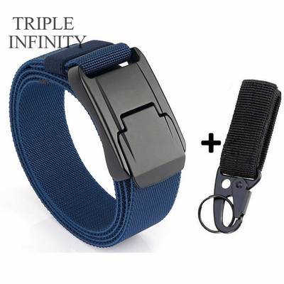 Elastični remen za traperice za muškarce Metalna kopča za obuku Radni taktički remen Udoban visokokvalitetni muški remen Pojas za muškarce Poklon