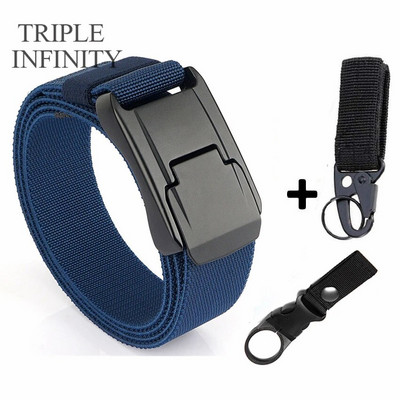 Elastični remen za traperice za muškarce Metalna kopča za obuku Radni taktički remen Udoban visokokvalitetni muški remen Pojas za muškarce Poklon