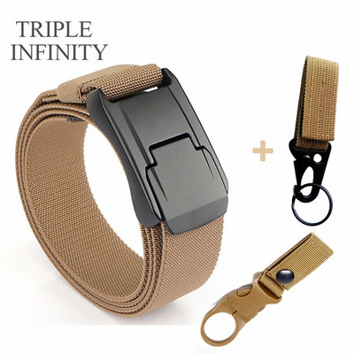 Elastični remen za traperice za muškarce Metalna kopča za obuku Radni taktički remen Udoban visokokvalitetni muški remen Pojas za muškarce Poklon