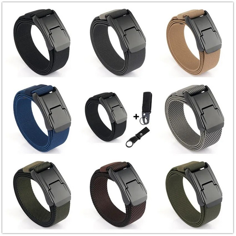Elastični remen za traperice za muškarce Metalna kopča za obuku Radni taktički remen Udoban visokokvalitetni muški remen Pojas za muškarce Poklon