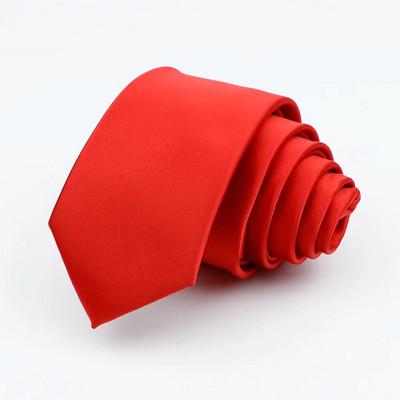 Muška ležerna 6CM kravata Muške uske kravate Crvena Crna Plava Jednobojna, uska, uska haljina za mladoženju, Kravata, poklon