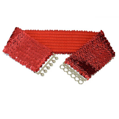 Šljokičasti elastični svjetlucavi remen Ženski korzet Pojas za široki struk Metalna kopča Pojas Dekorativni remen za korzet Dodaci za večernje haljine