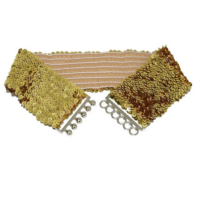 Šljokičasti elastični svjetlucavi remen Ženski korzet Pojas za široki struk Metalna kopča Pojas Dekorativni remen za korzet Dodaci za večernje haljine