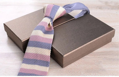 Nova tanka pletena kravata od 6 cm za muškarce, slobodno vrijeme, poslovna uska kravata, tamnoplava Bule, šarene prugaste modne cvjetne kravate, dodaci