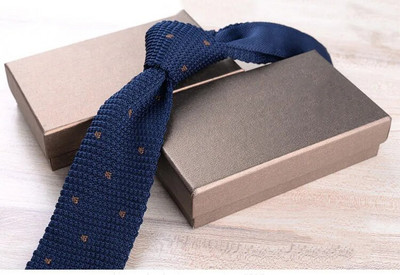 Nova tanka pletena kravata od 6 cm za muškarce, slobodno vrijeme, poslovna uska kravata, tamnoplava Bule, šarene prugaste modne cvjetne kravate, dodaci