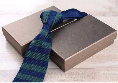 Nova tanka pletena kravata od 6 cm za muškarce, slobodno vrijeme, poslovna uska kravata, tamnoplava Bule, šarene prugaste modne cvjetne kravate, dodaci