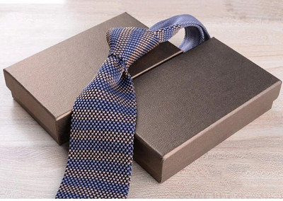 Nova tanka pletena kravata od 6 cm za muškarce, slobodno vrijeme, poslovna uska kravata, tamnoplava Bule, šarene prugaste modne cvjetne kravate, dodaci