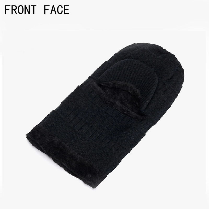 Vīrieši Sievietēm Cepures Ziemas Elastīga Trikotāžas Cepure Kakla getras Visa Seja Apvalks Silts Balaclava Biezs Mīkstas Pupiņas Cepurīte Sieviete Vīriešu