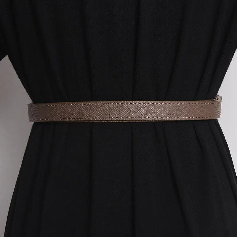 Slēdzene ar sprādzi, ādas josta Sieviešu luksusa dizaineru augstas kvalitātes zīmola kleitu aksesuāri Goth Punk tievās jostas korsetes jostasvieta