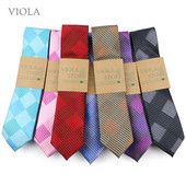 Pretapaugšanas pleds žakarda kaklasaite 6 cm pelēka zila sarkana rozā poliestera tievs, tievs vīriešu kaklasaite dāvanai smokings, banketu kaklasaite