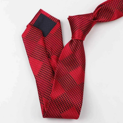 Pretapaugšanas pleds žakarda kaklasaite 6 cm pelēka zila sarkana rozā poliestera tievs, tievs vīriešu kaklasaite dāvanai smokings, banketu kaklasaite