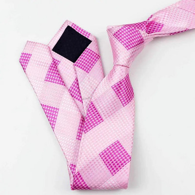 Pretapaugšanas pleds žakarda kaklasaite 6 cm pelēka zila sarkana rozā poliestera tievs, tievs vīriešu kaklasaite dāvanai smokings, banketu kaklasaite