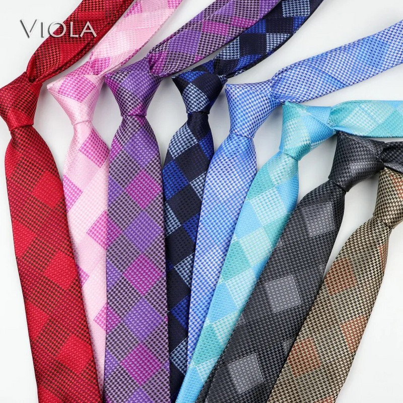 Pretapaugšanas pleds žakarda kaklasaite 6 cm pelēka zila sarkana rozā poliestera tievs, tievs vīriešu kaklasaite dāvanai smokings, banketu kaklasaite