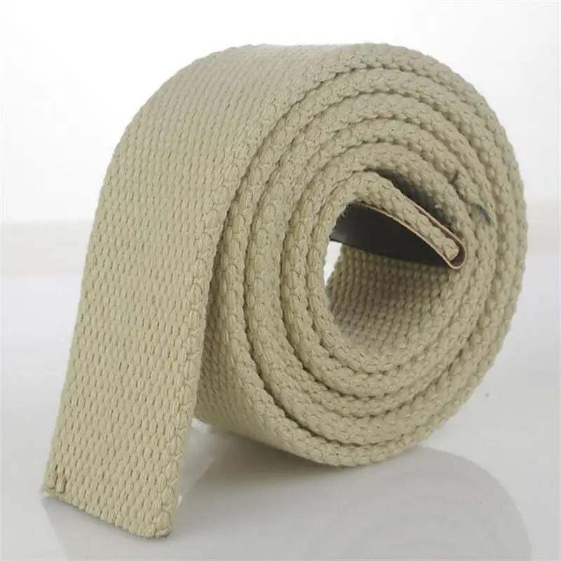 BOKADIAO Ανδρικές Γυναικείες Ζώνη από καμβά χωρίς αγκράφα Ζώνη τζιν με λουράκι χοντρό πολυτελές Ζώνες μαύρης ύφανσης ρίγες 3,8 cm φάρδος λουράκι αρσενικό