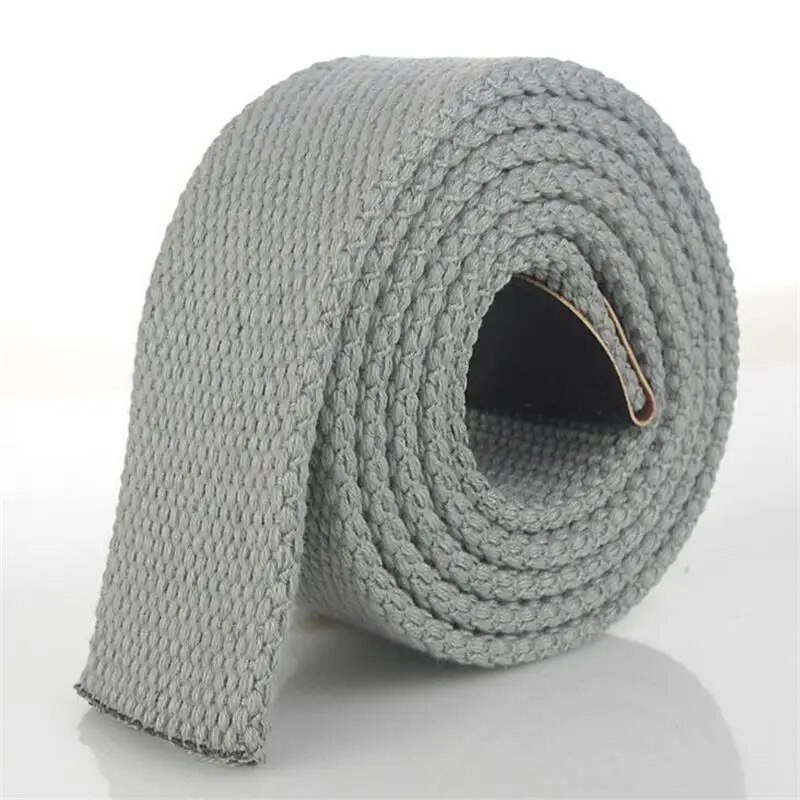 BOKADIAO Ανδρικές Γυναικείες Ζώνη από καμβά χωρίς αγκράφα Ζώνη τζιν με λουράκι χοντρό πολυτελές Ζώνες μαύρης ύφανσης ρίγες 3,8 cm φάρδος λουράκι αρσενικό