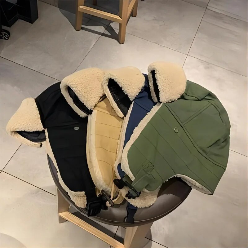 Korejiešu, moderns, daudzpusīgs, vēja necaurlaidīgs, auksts, necaurlaidīgs, braucošs, ausu aizsargs.