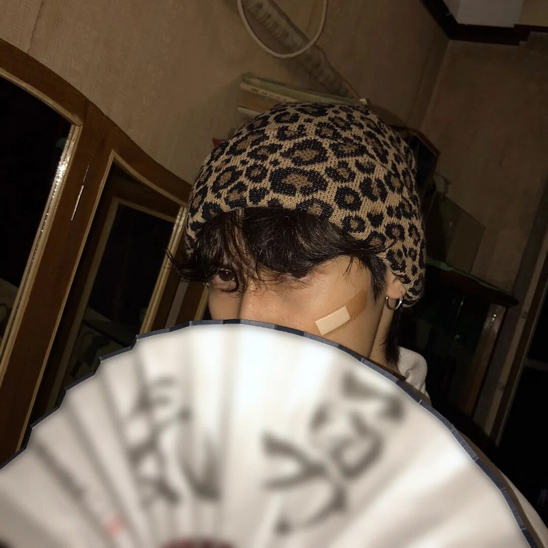 Modne zimske pletene kape s leopard printom za žene Šeširi Muške kapice Chapeau Casquette Femme kape Kape kape Hip hop kape