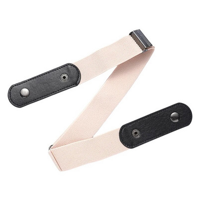 Pandlaga rihmad naistele Meeste teksapüksid Kleit ilma pandlaga Reguleeritav veniv elastne vöörihm nähtamatu vöö DropShipping