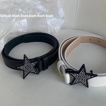 Ζώνη Star Rhinestone για Γυναικεία Μόδα Y2k 2000s λουράκι μέσης Γυναικείο κορίτσι τζιν φόρεμα παντελόνι Διακοσμητικά αξεσουάρ στη μέση