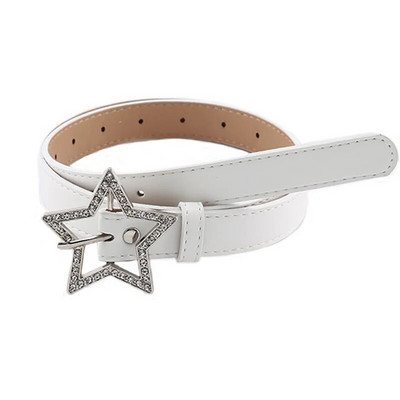 Star Rhinestone josta sievietēm Mode Y2k 2000s vidukļa siksna Sieviešu meitene Džinsi Kleita Bikses Dekoratīvi jostasvietas aksesuāri