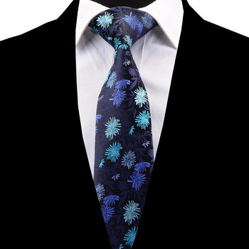 Ricnais New Arrival Floral γραβάτα Ζακάρ υφαντή μεταξωτή γραβάτα καρό γαμήλια γραβάτα για άνδρες Επίσημο ριγέ κοστούμι γραβάτα για επαγγελματικό πάρτι