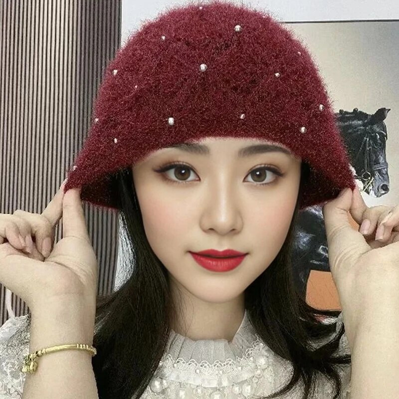 Ženska zimska kapa Visoko elastična ulična odjeća Topla protiv skupljanja Ženska zimska kapa Ženska kapa za odmor