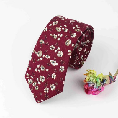 Starinska kravata s cvjetnim uzorkom od 6,5 cm, 100% pamuk, modna muška vjenčanica, smoking, poklon leptir mašna, 14 boja