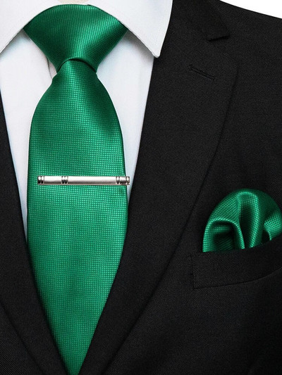 JEMYGINS 2023 uus meeste lips Klassikaline täissinine siidist lipsud meestele Tasku ruudukujuline komplekt pulmadeks ärisidemed Gravata kingitus meestele