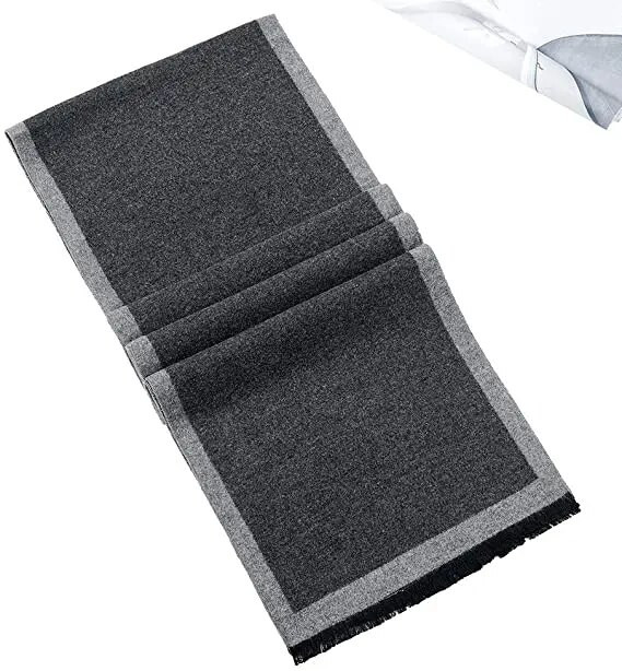 Zimski modni muški šal Luksuzni brend Muški jednobojni poslovni šalovi Šal Ležerni Cachecol Kašmir Pamuk Muški jesenski omot za šal