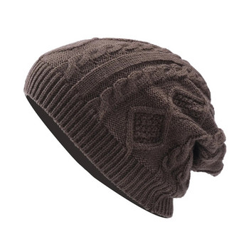 Νέο Cool Women Warm Soft Beanies Καπέλο καπέλο Lady Apring Φθινόπωρο Χειμώνας Μασίφ γεωμετρικό πλεκτό Casual καπέλο κοκάλι για γυναίκες