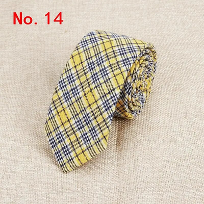 Modne karirane pamučne kravate za muškarce Klasične uske 6 cm kravate za odrasle crne tamnoplave ružičaste crvene kravate uske debele odijele kravate