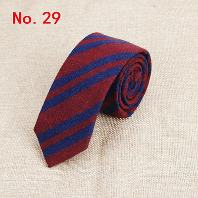 Modne karirane pamučne kravate za muškarce Klasične uske 6 cm kravate za odrasle crne tamnoplave ružičaste crvene kravate uske debele odijele kravate