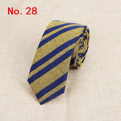 Modne karirane pamučne kravate za muškarce Klasične uske 6 cm kravate za odrasle crne tamnoplave ružičaste crvene kravate uske debele odijele kravate