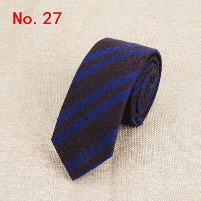 Modne karirane pamučne kravate za muškarce Klasične uske 6 cm kravate za odrasle crne tamnoplave ružičaste crvene kravate uske debele odijele kravate