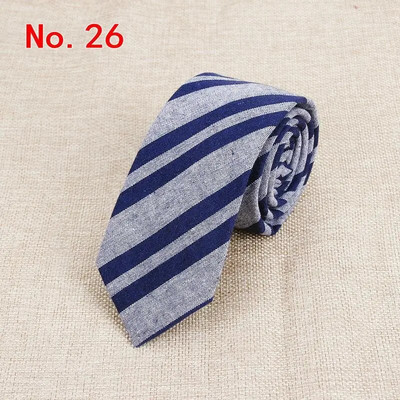 Modne karirane pamučne kravate za muškarce Klasične uske 6 cm kravate za odrasle crne tamnoplave ružičaste crvene kravate uske debele odijele kravate