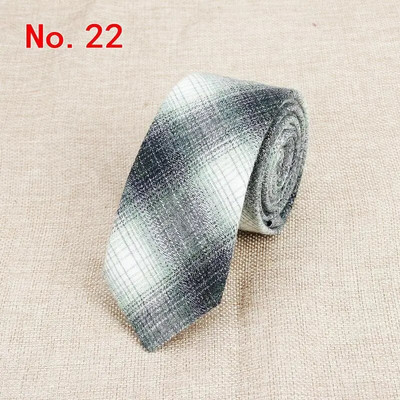 Modne karirane pamučne kravate za muškarce Klasične uske 6 cm kravate za odrasle crne tamnoplave ružičaste crvene kravate uske debele odijele kravate