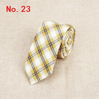 Modne karirane pamučne kravate za muškarce Klasične uske 6 cm kravate za odrasle crne tamnoplave ružičaste crvene kravate uske debele odijele kravate